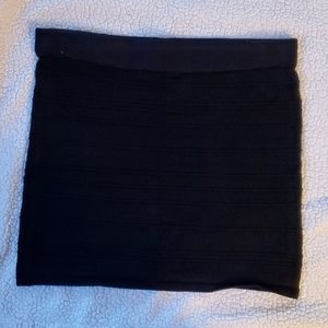 Stretchy Black Mini Skirt